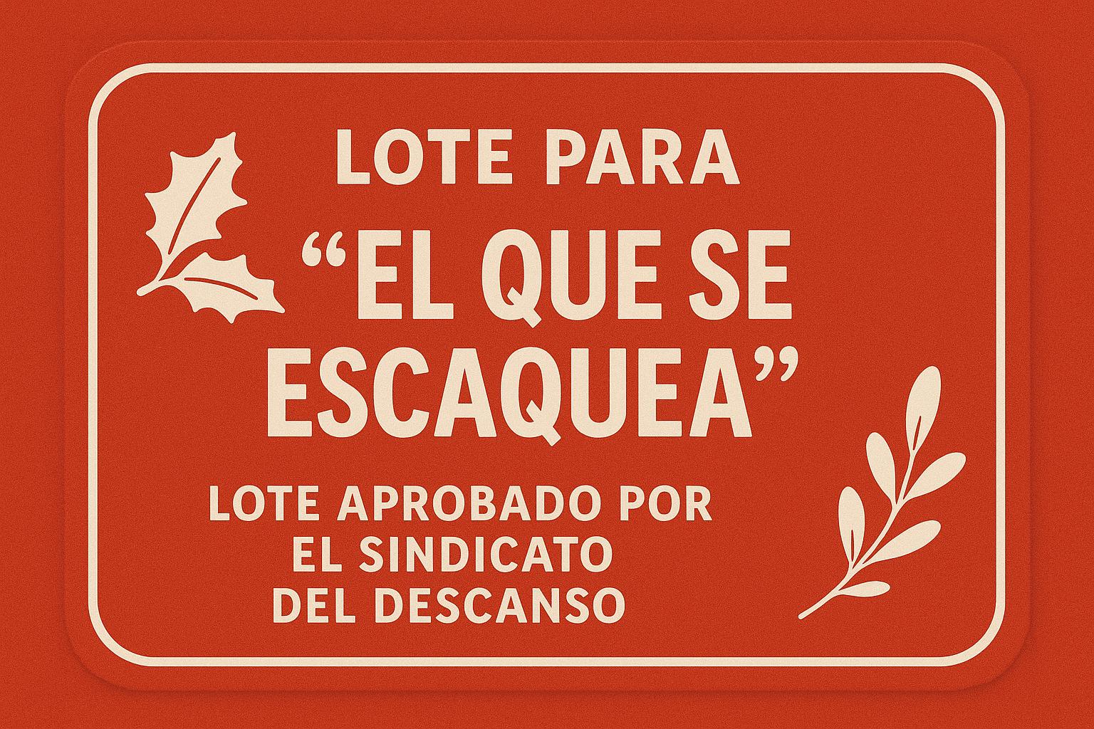 LOTE PARA "EL QUE SE ESCAQUEA"