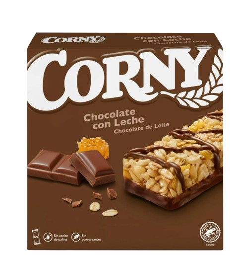 Barrita de cereales con chocolate con leche